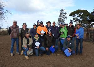 Geoff Duddy and Chris Bowman with 2018 Hay Inc group