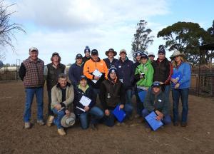 Geoff Duddy and Chris Bowman with 2018 Hay Inc group